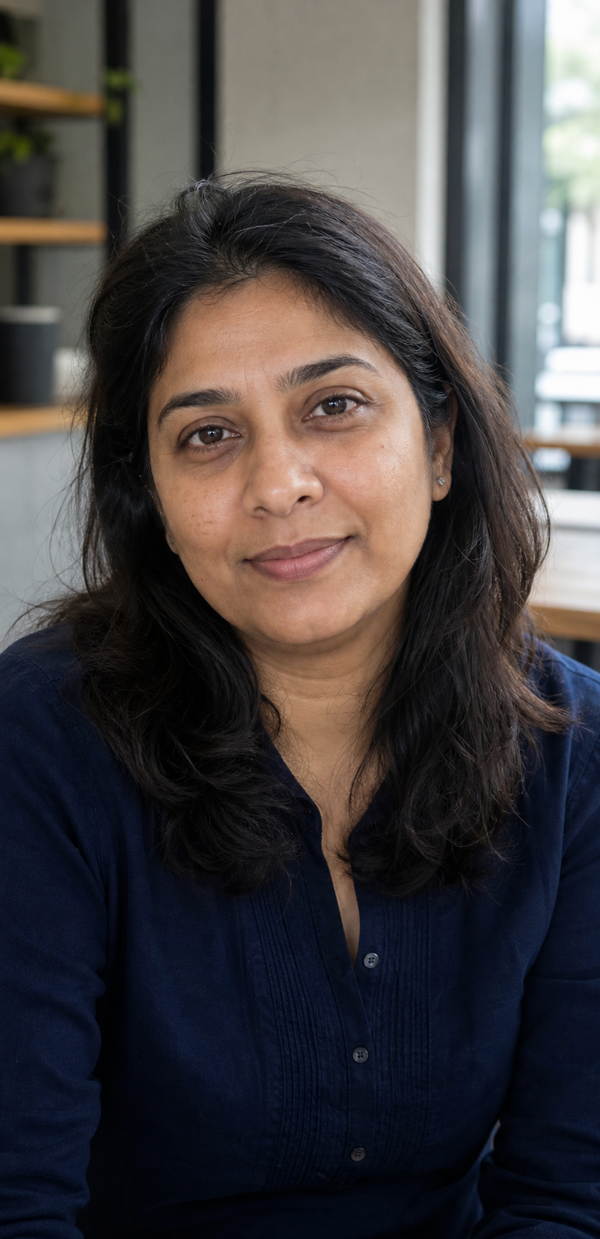 Portrait of an Indian creative client